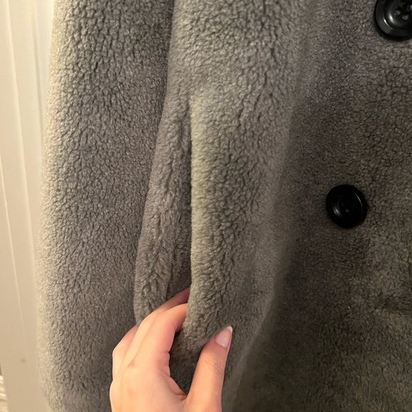 NWT Rebecca Minkoff Faux Shearling Double Breasted Coat - Picture 4 of 8